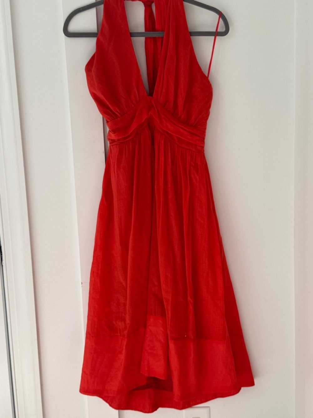 NWT Anthropologie ASTR the Label Orange Kalia Halter Keyhole Dress M - Picture 2 of 16